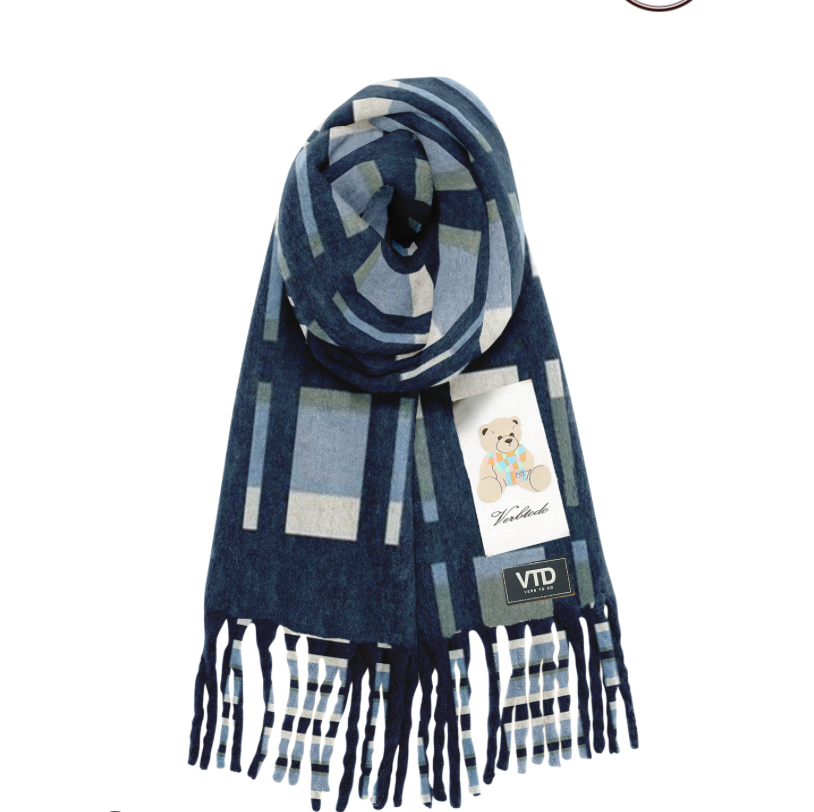 MAXIBUFANDA TEDDY BLUE