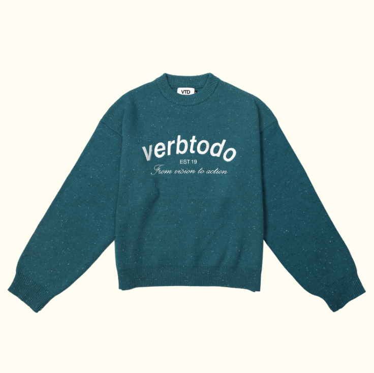 KNITWEAR OVERSIZE VTD LIGHT BLUE XL