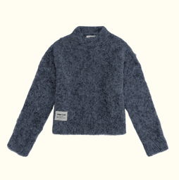[KVTD-BOXY-NAVYBL-M] KNITWEAR BOXY BLUE M